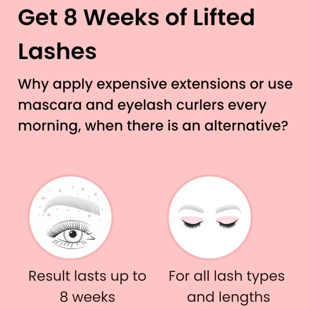 Luxe Lashlift Set ✦ Gentle Lash Lift Kit ✦ Strong Adhesive 8 Weeks Lift NWT